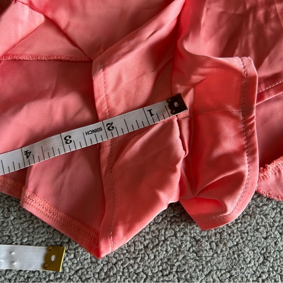 Silky Pink Ruffle Sleeve Bridal, Bridesmaid Romper - Picture 7 of 7